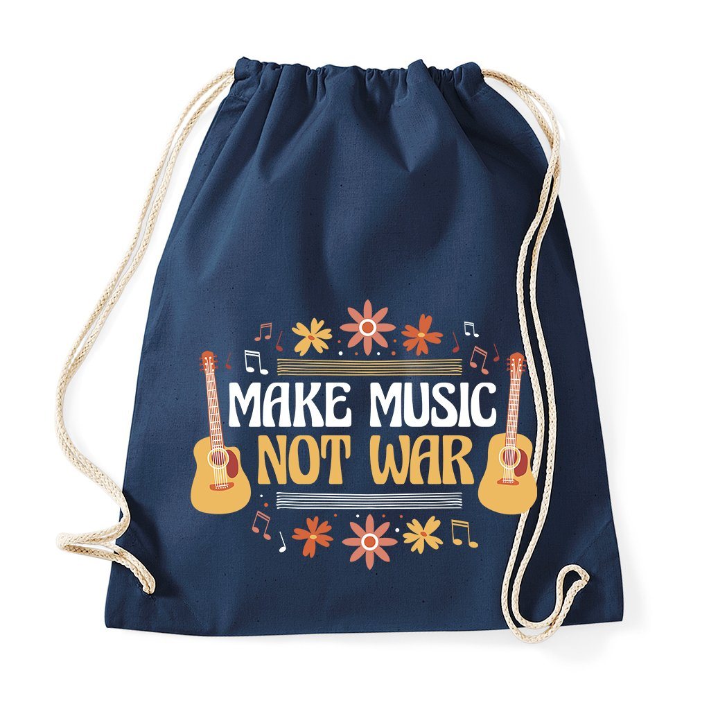 Youth Designz Turnbeutel Make music not War" Tasche Turnbeutel, mit modischem Print" von Youth Designz