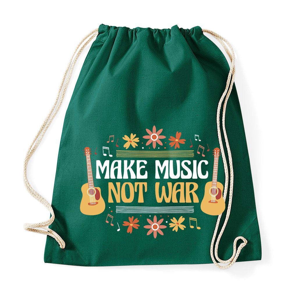 Youth Designz Turnbeutel Make music not War" Tasche Turnbeutel, mit modischem Print" von Youth Designz