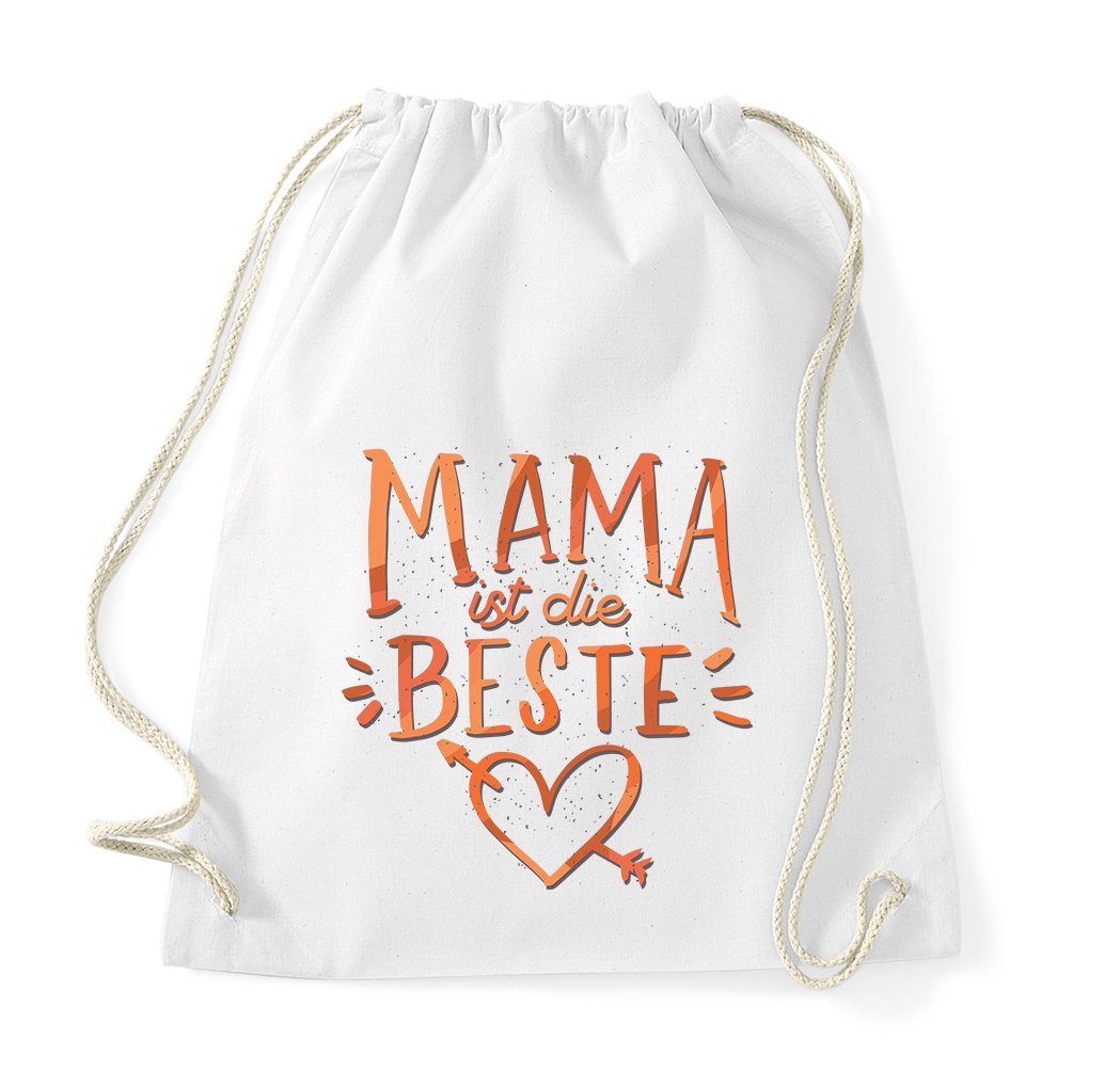 Youth Designz Turnbeutel Mama Ist Die Beste Damen Baumwolle Tasche, mit trendigem Motiv von Youth Designz