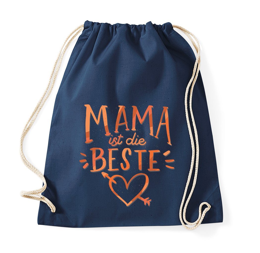 Youth Designz Turnbeutel Mama Ist Die Beste Damen Baumwolle Tasche, mit trendigem Motiv von Youth Designz