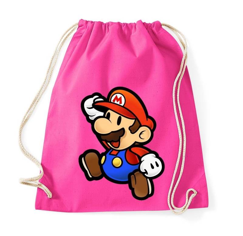 Youth Designz Turnbeutel Mario Baumwoll Tasche Turnbeutel, mit modischem Print von Youth Designz