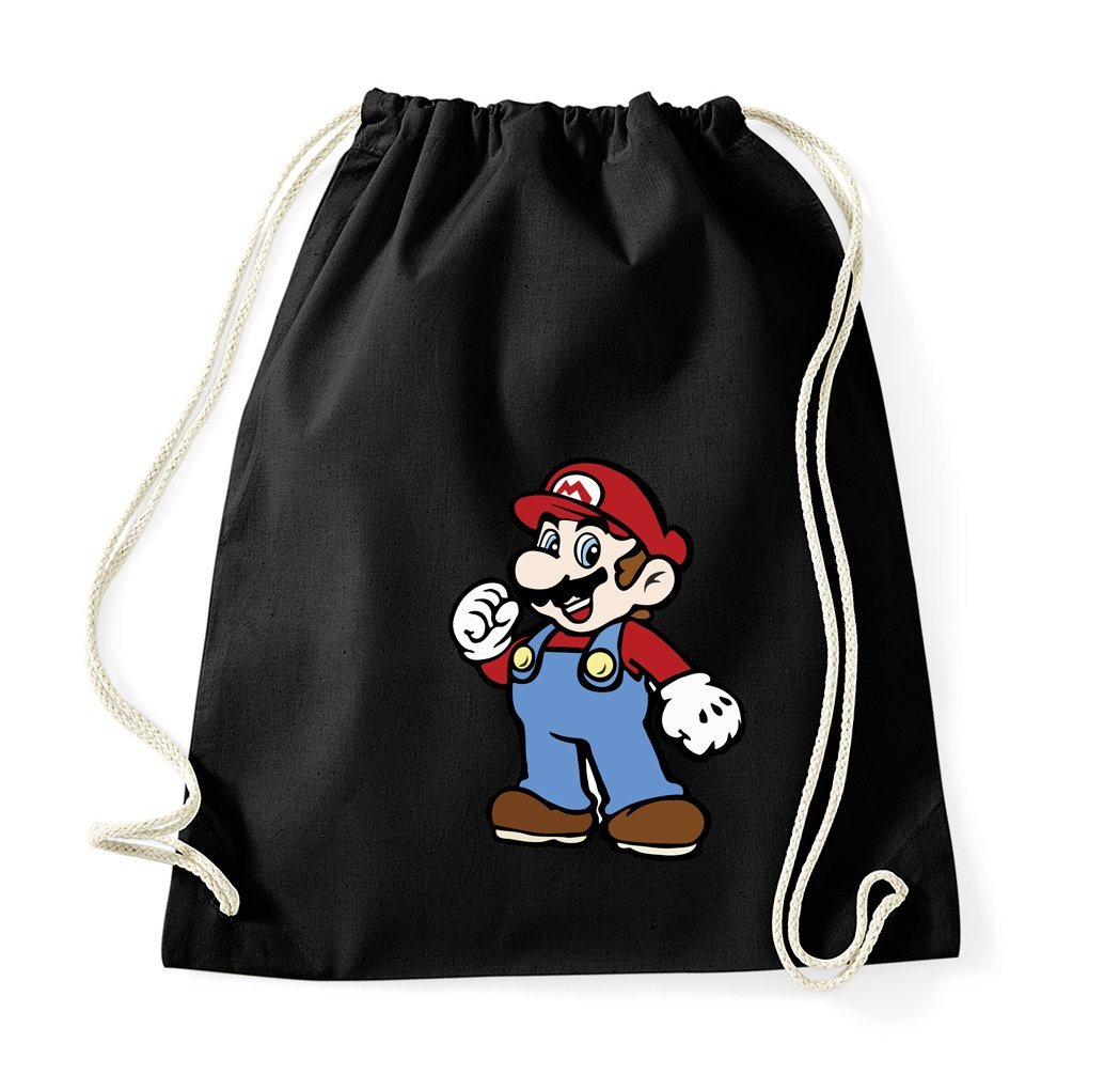 Youth Designz Turnbeutel Mario Baumwoll Tasche Turnbeutel, mit modischem Print von Youth Designz