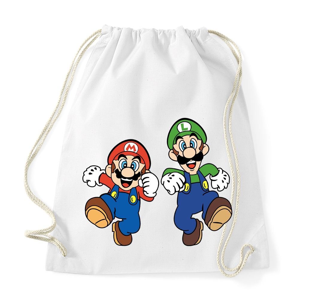 Youth Designz Turnbeutel Mario & Luigi Baumwoll Tasche Turnbeutel, mit modischem Print von Youth Designz