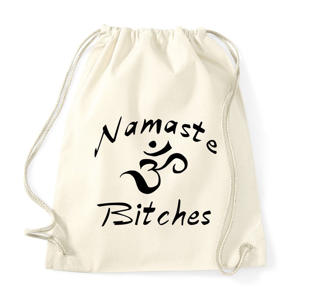 Youth Designz Turnbeutel Namaste Baumwoll Tasche Turnbeutel, mit modischem Print von Youth Designz