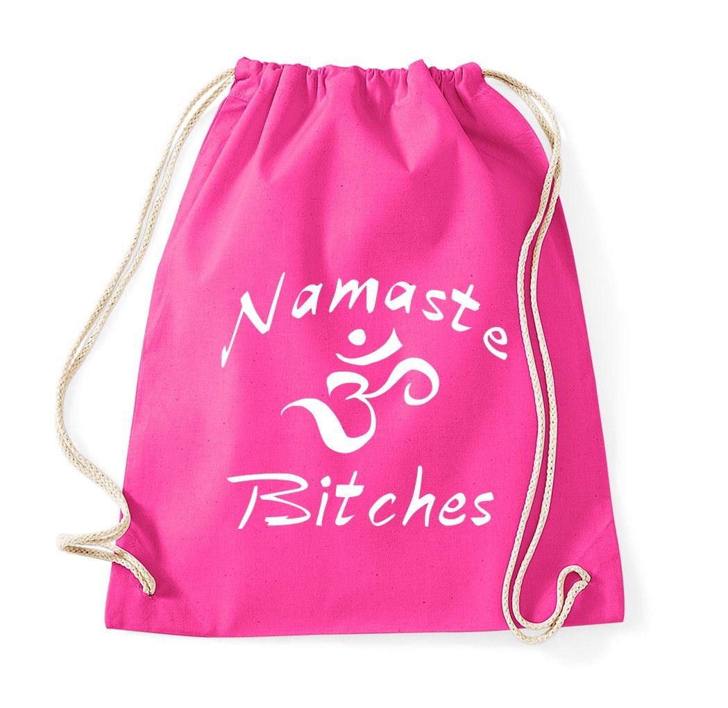 Youth Designz Turnbeutel Namaste Baumwoll Tasche Turnbeutel, mit modischem Print von Youth Designz