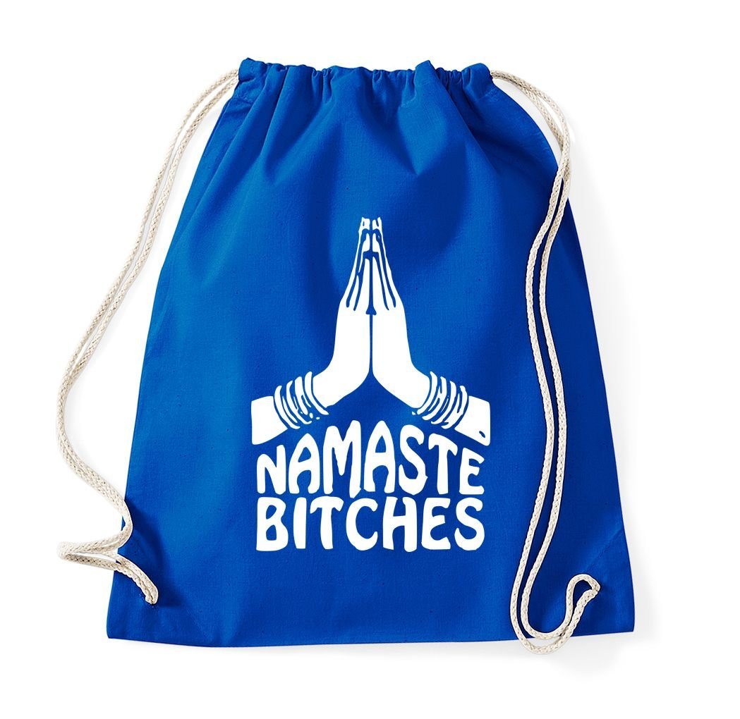 Youth Designz Turnbeutel Namaste Hand Baumwoll Tasche Turnbeutel, mit modischem Print von Youth Designz