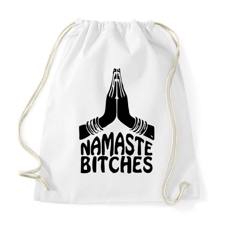 Youth Designz Turnbeutel Namaste Hand Baumwoll Tasche Turnbeutel, mit modischem Print von Youth Designz
