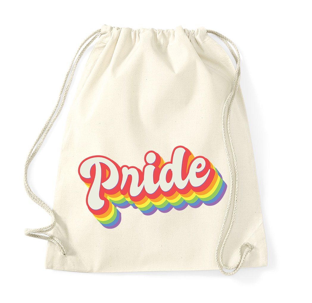 Youth Designz Turnbeutel PRIDE Baumwolle Tasche, mit trendigem Logo Aufdruck von Youth Designz