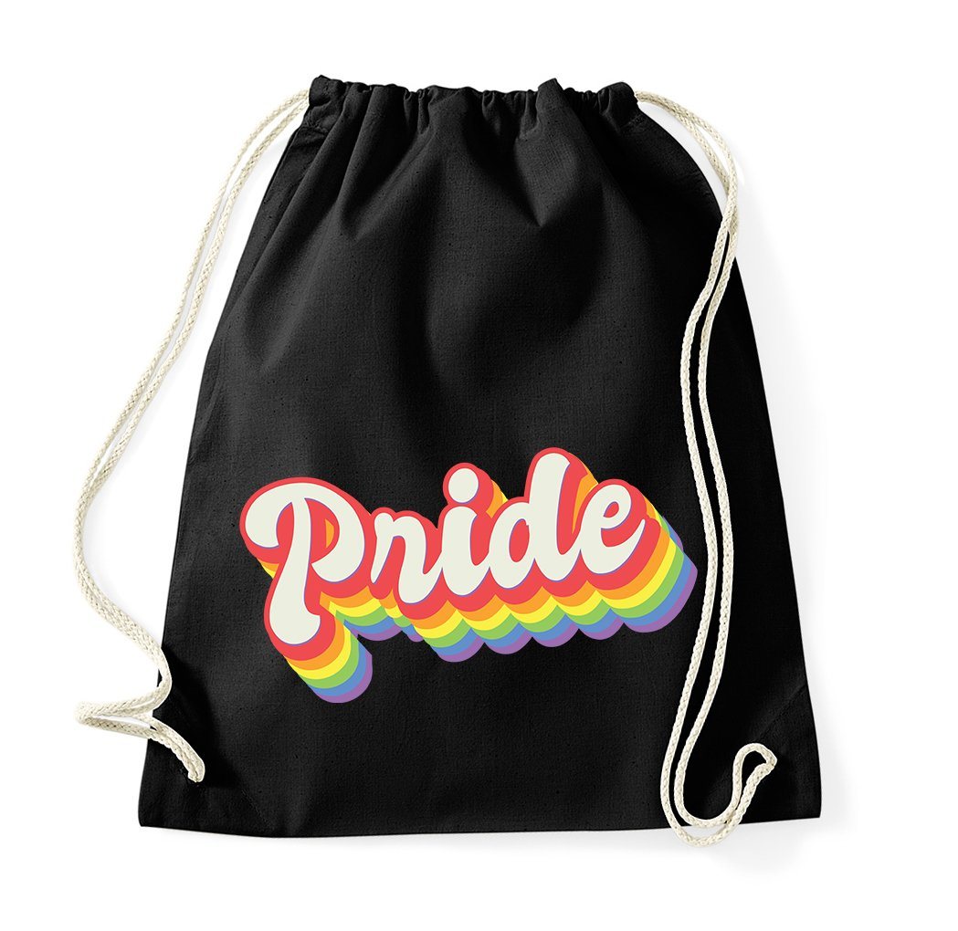 Youth Designz Turnbeutel PRIDE Baumwolle Tasche, mit trendigem Logo Aufdruck von Youth Designz