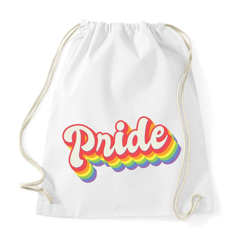 Youth Designz Turnbeutel PRIDE Baumwolle Tasche, mit trendigem Logo Aufdruck von Youth Designz