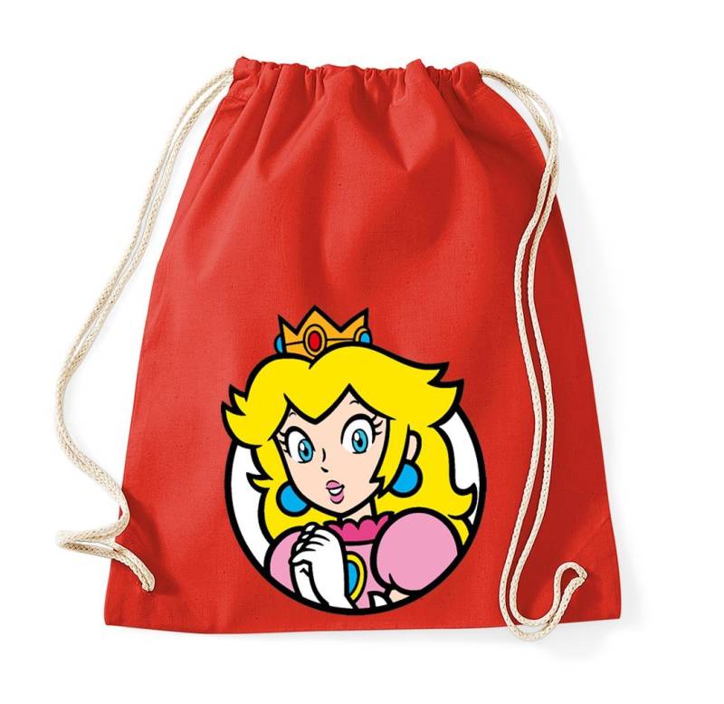 Youth Designz Turnbeutel Peach Baumwoll Tasche Turnbeutel, mit modischem Print von Youth Designz