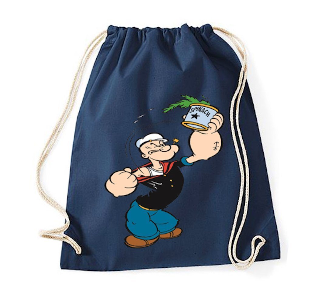 Youth Designz Turnbeutel Popeye Baumwoll Tasche Turnbeutel, mit modischem Print von Youth Designz