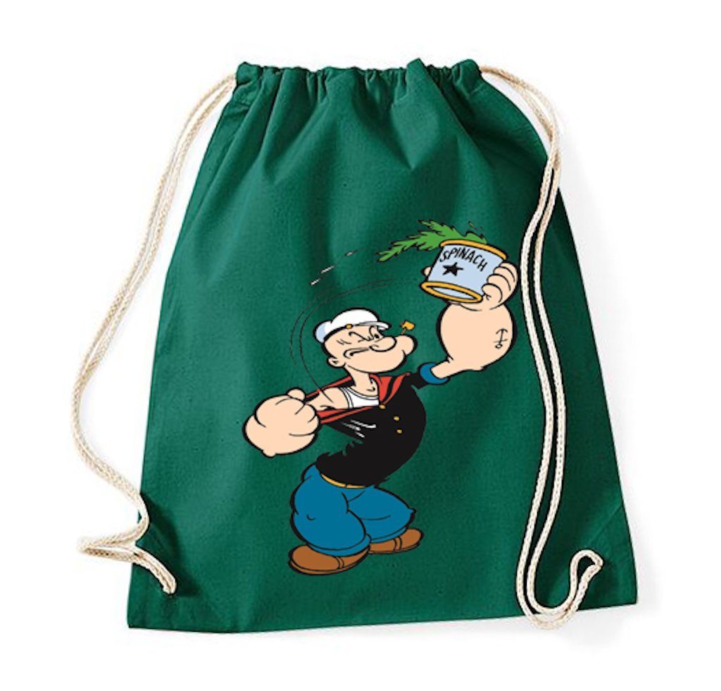 Youth Designz Turnbeutel Popeye Baumwoll Tasche Turnbeutel, mit modischem Print von Youth Designz