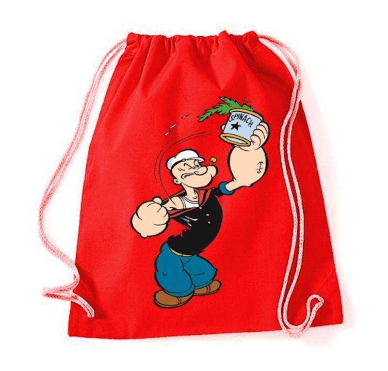 Youth Designz Turnbeutel Popeye Baumwoll Tasche Turnbeutel, mit modischem Print von Youth Designz