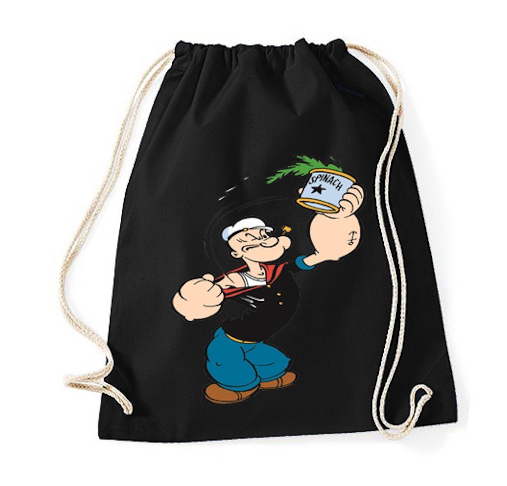 Youth Designz Turnbeutel Popeye Baumwoll Tasche Turnbeutel, mit modischem Print von Youth Designz