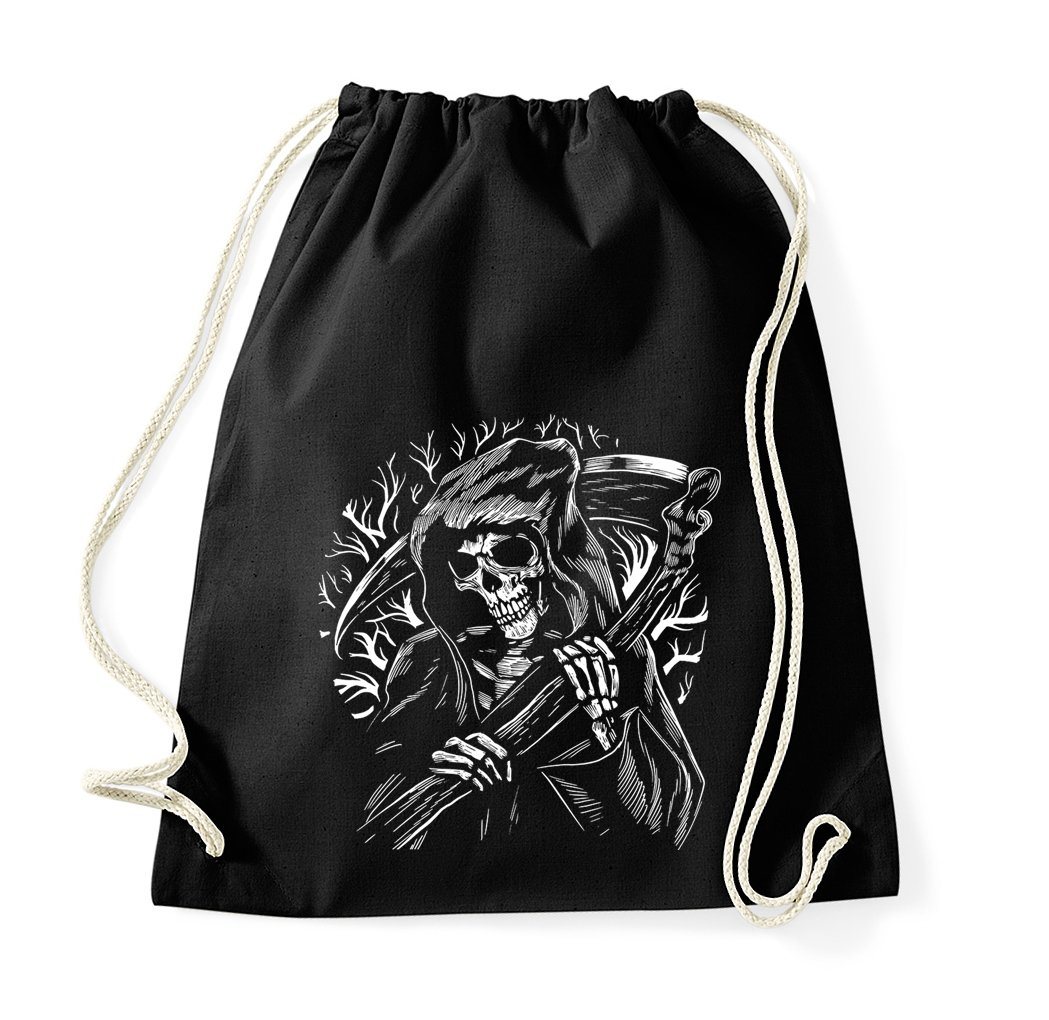 Youth Designz Turnbeutel Reaper Sensenmann Baumwoll Tasche, mit trendigem Motiv von Youth Designz