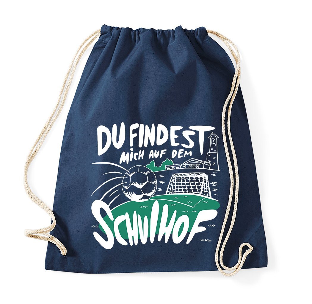 Youth Designz Turnbeutel Schulhof Fußball Baumwolle Tasche, mit trendigem Aufdruck Spruch von Youth Designz