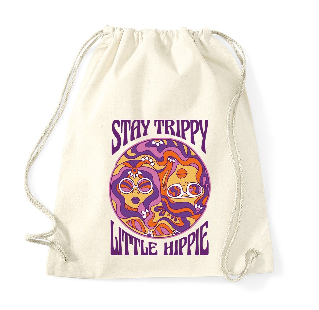 Youth Designz Turnbeutel "Stay Trippier" Baumwoll Tasche Turnbeutel, mit trendigem Print von Youth Designz