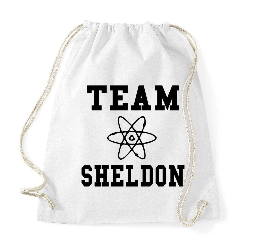 Youth Designz Turnbeutel Team Sheldon Baumwoll Tasche Turnbeutel, mit modischem Print von Youth Designz