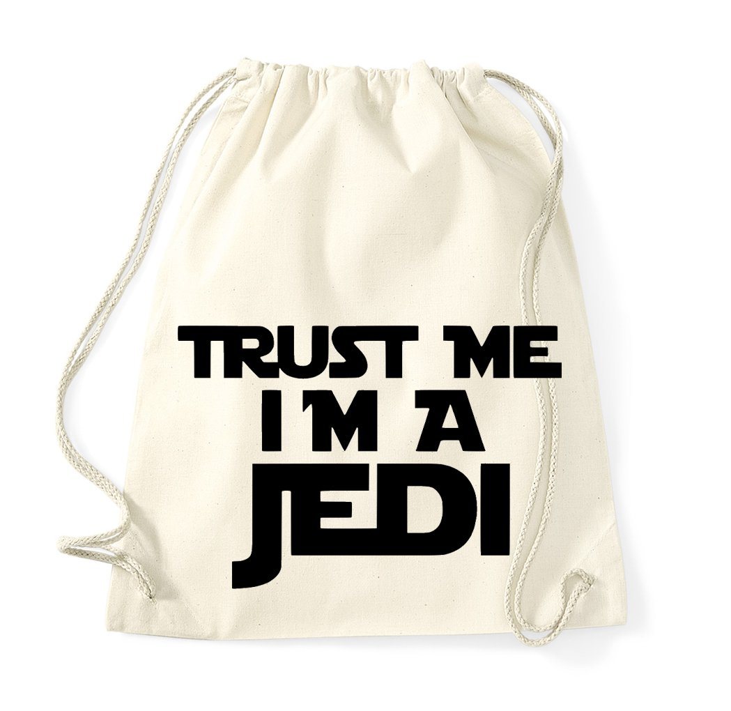 Youth Designz Turnbeutel Trust me I'm a Jedi Baumwoll Tasche Turnbeutel, mit modischem Print von Youth Designz