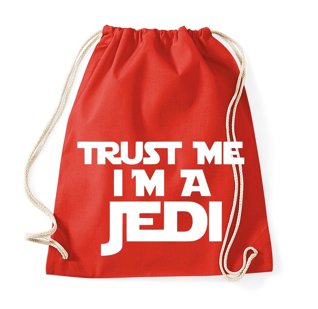 Youth Designz Turnbeutel Trust me I'm a Jedi Baumwoll Tasche Turnbeutel, mit modischem Print von Youth Designz