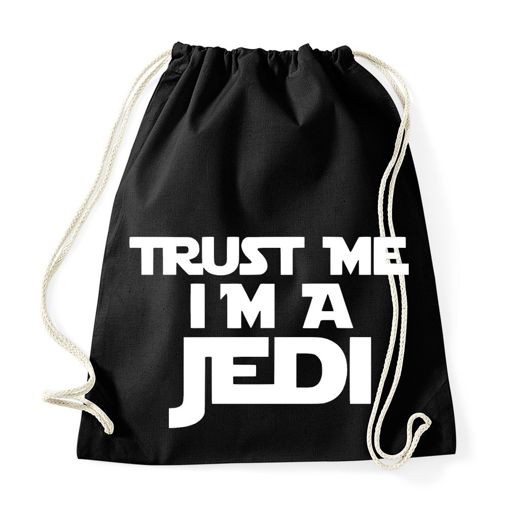 Youth Designz Turnbeutel Trust me I'm a Jedi Baumwoll Tasche Turnbeutel, mit modischem Print von Youth Designz