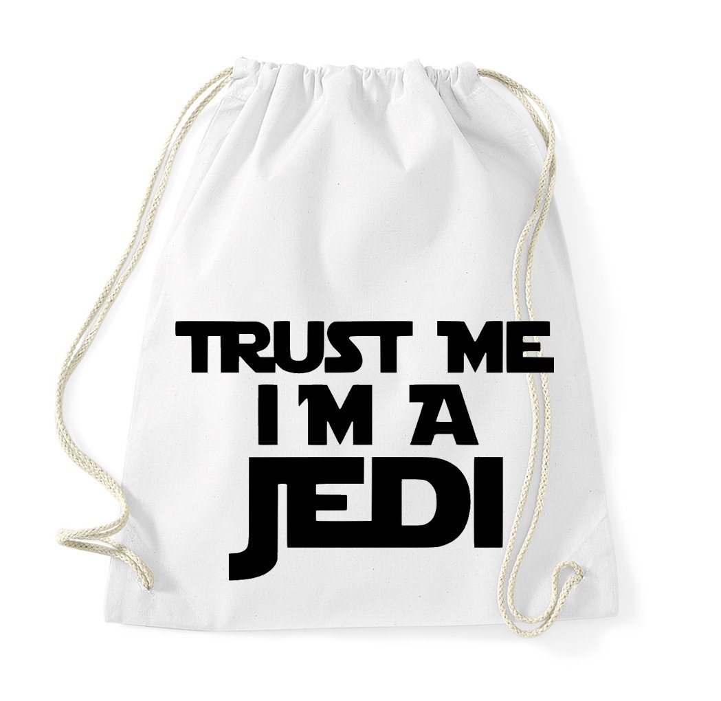 Youth Designz Turnbeutel Trust me I'm a Jedi Baumwoll Tasche Turnbeutel, mit modischem Print von Youth Designz