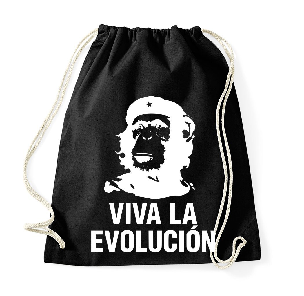 Youth Designz Turnbeutel Viva la Evolucion Baumwoll Tasche Turnbeutel, mit modischem Print von Youth Designz