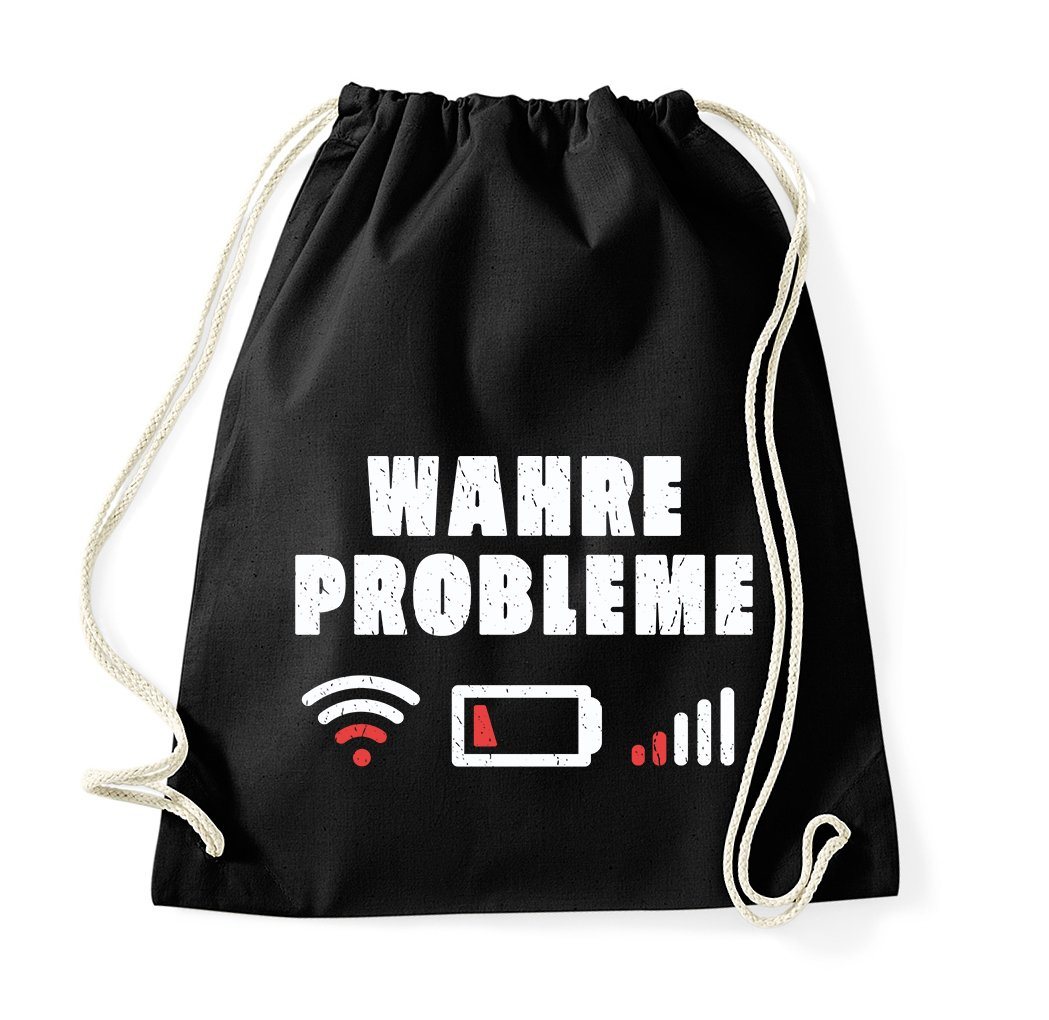 Youth Designz Turnbeutel Wahre Probleme" Baumwoll Tasche Beutel" von Youth Designz