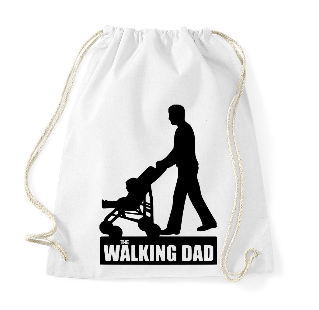 Youth Designz Turnbeutel Walking Dad Baumwoll Tasche Turnbeutel, mit lustigem Print von Youth Designz