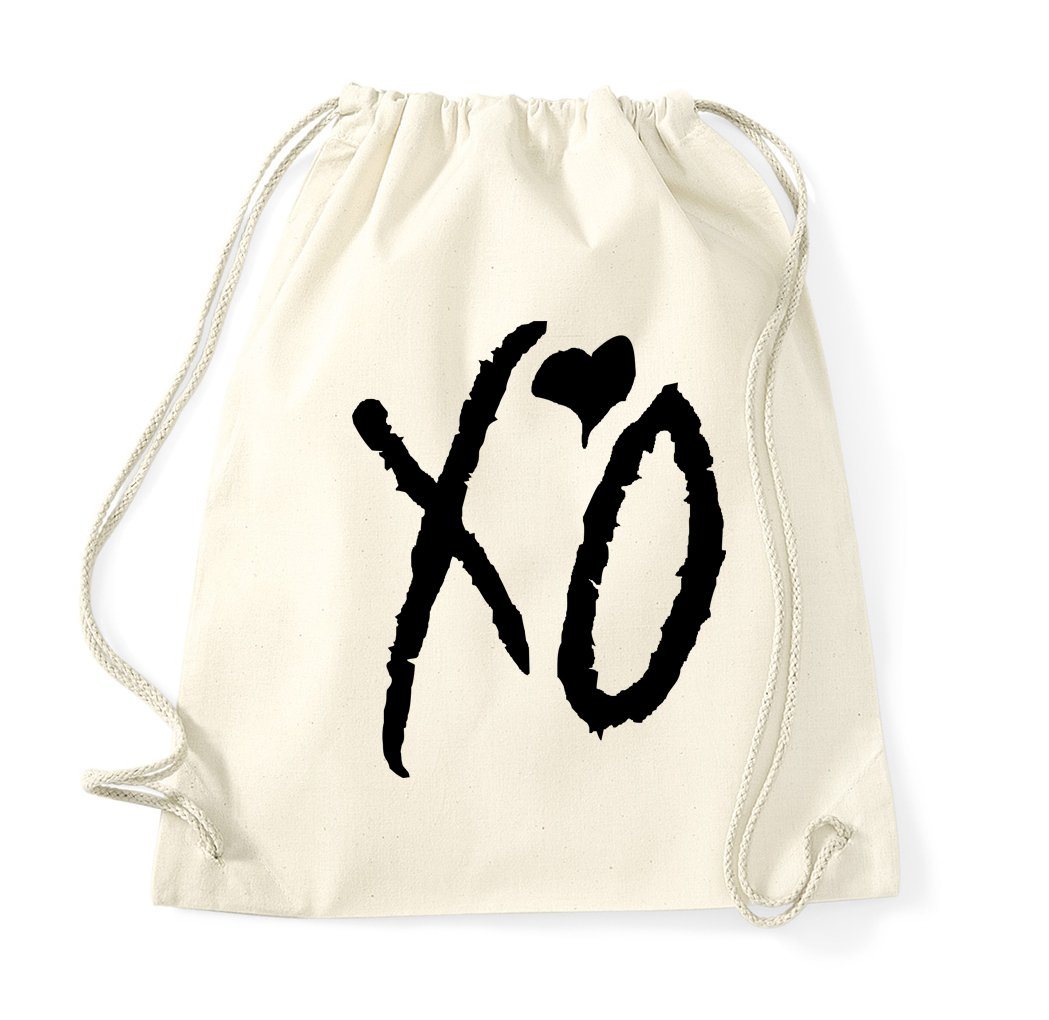 Youth Designz Turnbeutel XO Baumwoll Tasche Turnbeutel, mit modischem Print von Youth Designz