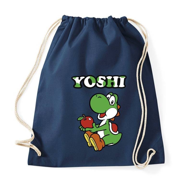 Youth Designz Turnbeutel Yoshi Baumwoll Tasche Turnbeutel, mit Trendigem Frontdruck von Youth Designz