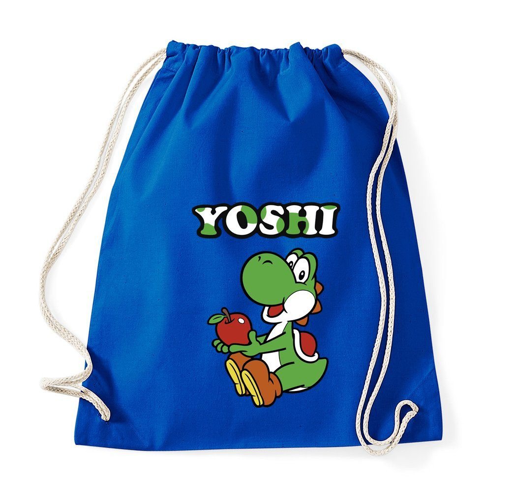 Youth Designz Turnbeutel Yoshi Baumwoll Tasche Turnbeutel, mit Trendigem Frontdruck von Youth Designz