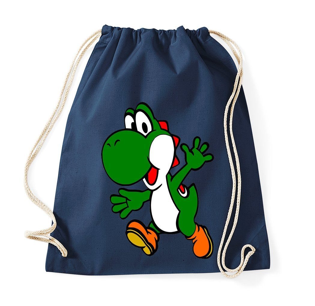 Youth Designz Turnbeutel Yoshi Baumwoll Tasche Turnbeutel, mit Trendigem Frontdruck von Youth Designz