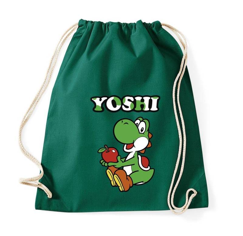 Youth Designz Turnbeutel Yoshi Baumwoll Tasche Turnbeutel, mit Trendigem Frontdruck von Youth Designz