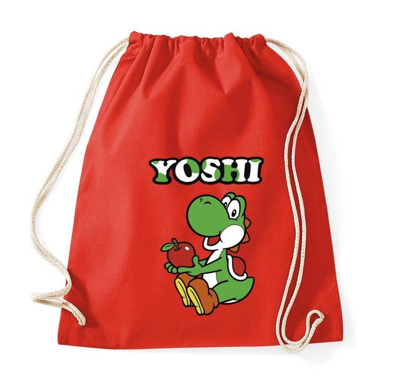Youth Designz Turnbeutel Yoshi Baumwoll Tasche Turnbeutel, mit Trendigem Frontdruck von Youth Designz