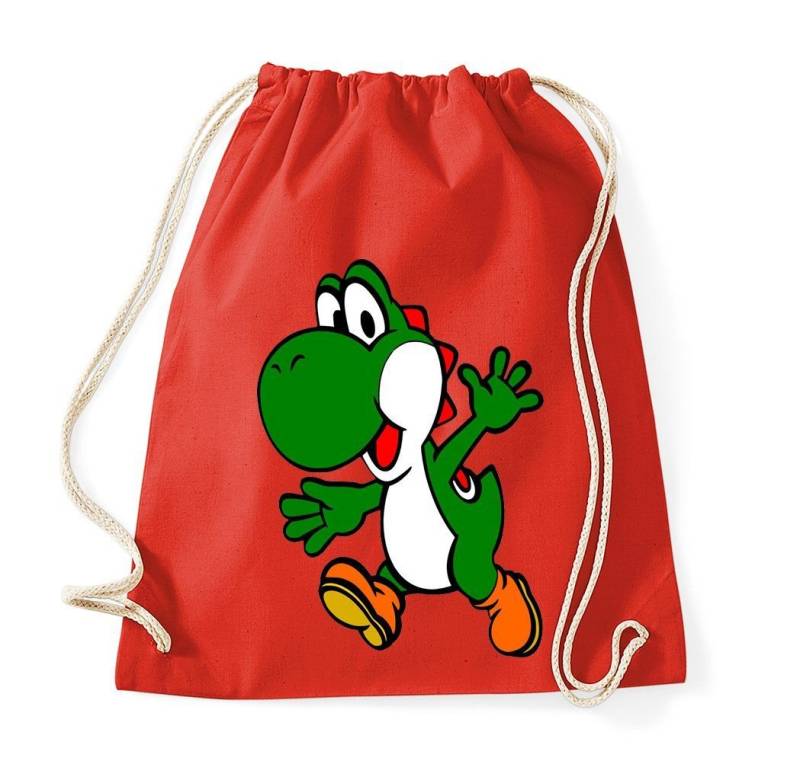 Youth Designz Turnbeutel Yoshi Baumwoll Tasche Turnbeutel, mit Trendigem Frontdruck von Youth Designz