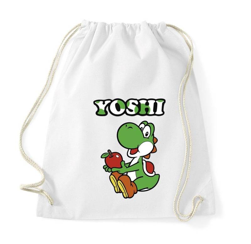 Youth Designz Turnbeutel Yoshi Baumwoll Tasche Turnbeutel, mit Trendigem Frontdruck von Youth Designz
