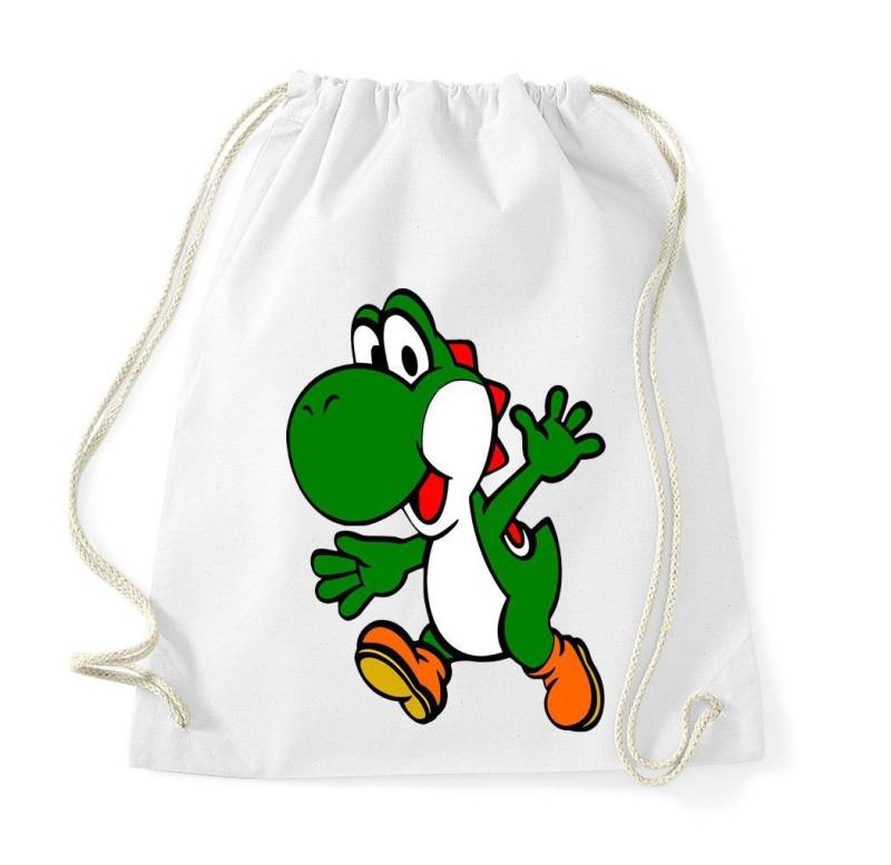 Youth Designz Turnbeutel Yoshi Baumwoll Tasche Turnbeutel, mit Trendigem Frontdruck von Youth Designz