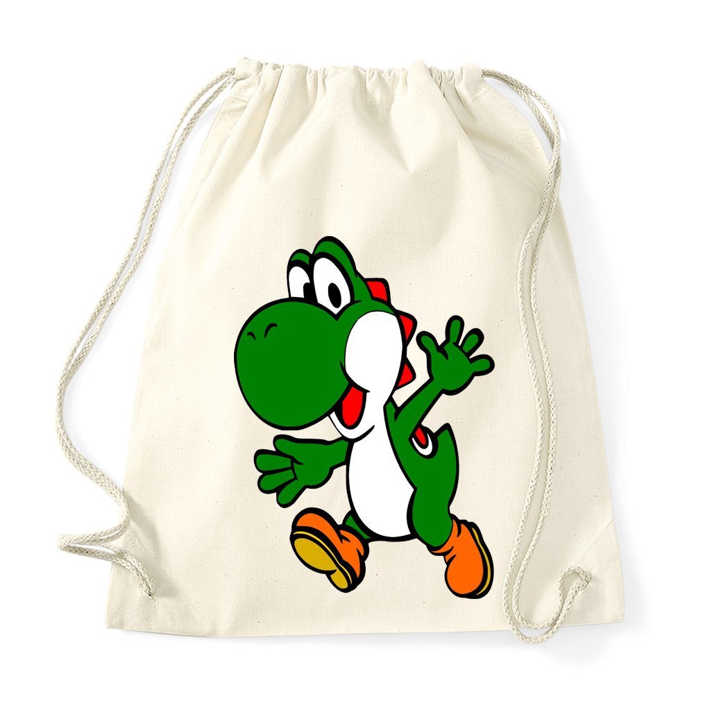 Youth Designz Turnbeutel Yoshi Baumwoll Tasche Turnbeutel, mit modischem Print von Youth Designz