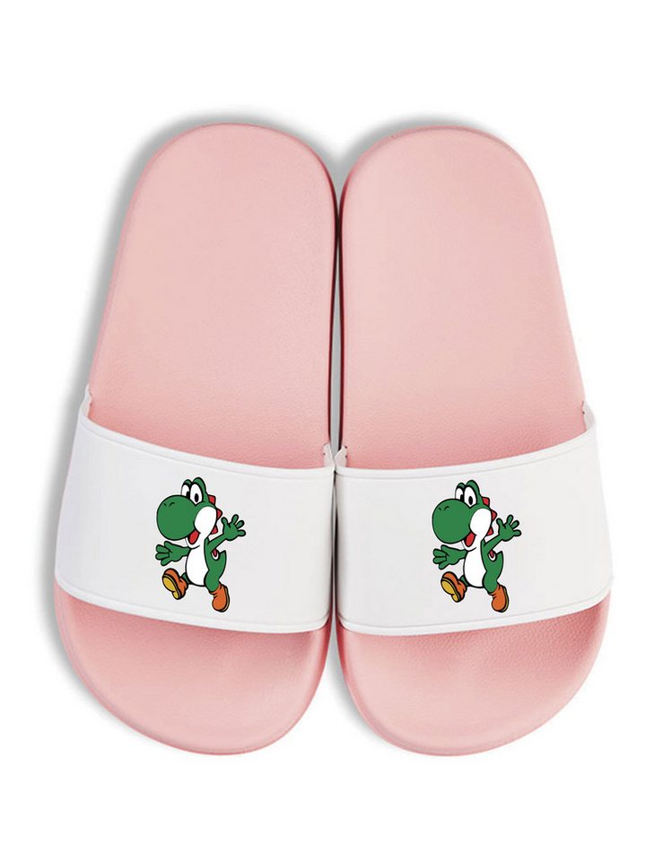 Youth Designz Yoshi Kinder Badelatschen Flip Flops Badeschuh mit lustigen Print von Youth Designz