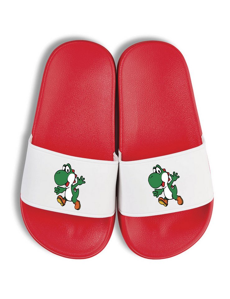 Youth Designz Yoshi Kinder Badelatschen Flip Flops Badeschuh mit lustigen Print von Youth Designz
