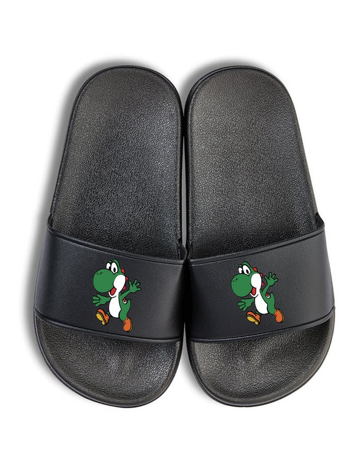Youth Designz Yoshi Kinder Badelatschen Flip Flops Badeschuh mit lustigen Print von Youth Designz