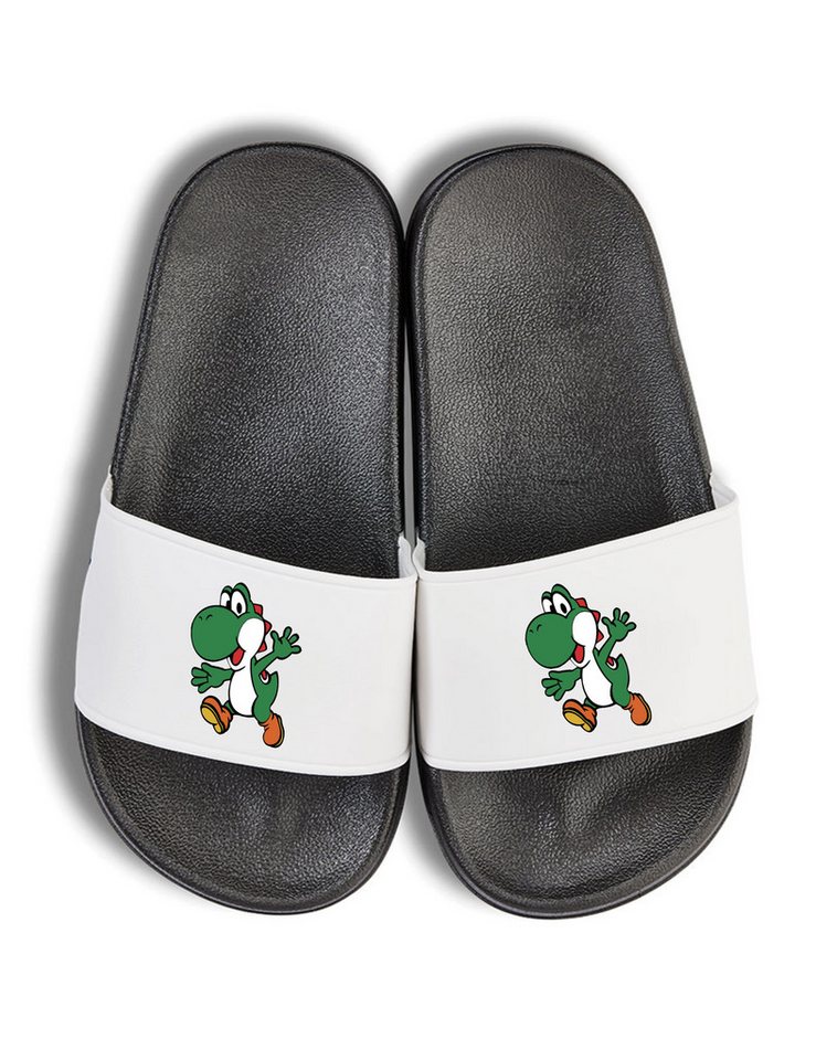 Youth Designz Yoshi Kinder Badelatschen Flip Flops Badeschuh mit lustigen Print von Youth Designz