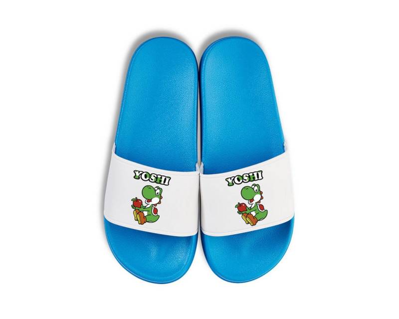 Youth Designz Yoshi Unisex Badelatschen Flip Flops Badeschuh mit lustigen Logo für Damen und Herren von Youth Designz