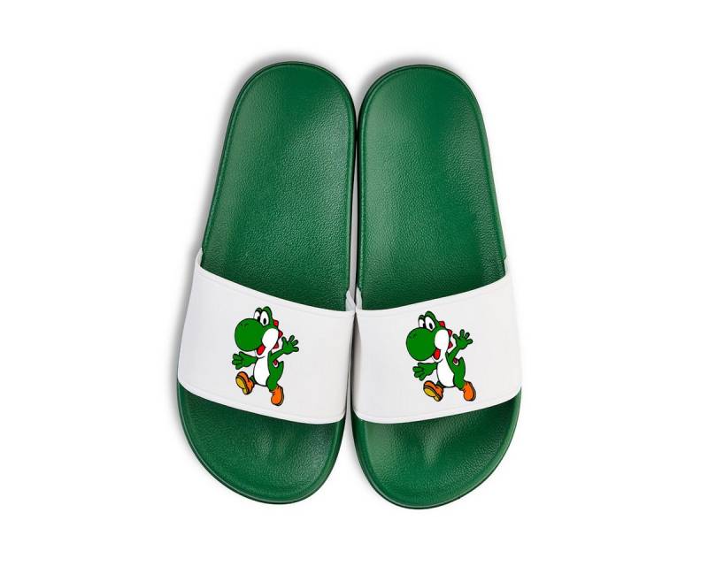 Youth Designz Yoshi Unisex Badelatschen Flip Flops Badeschuh mit lustigen Logo für Herren & Damen von Youth Designz