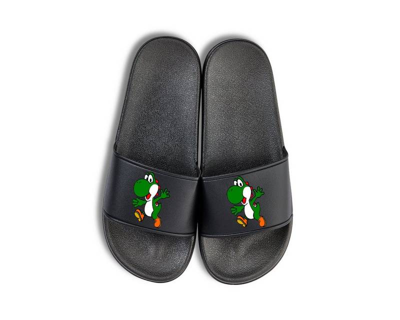 Youth Designz Yoshi Unisex Badelatschen Flip Flops Badeschuh mit lustigen Logo für Herren & Damen von Youth Designz