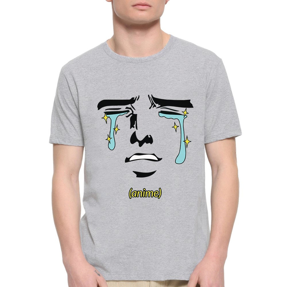 Anime Crying Face T-Shirt/100% Baumwolle Herren Damen Alle Größen | Yw-334 von YouthWindsInc