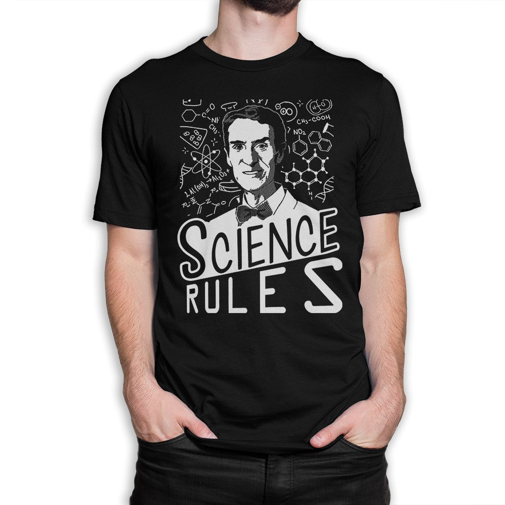 Bill Nye Science Rules T-Shirt/100 % Baumwolle Herren Damen Alle Größen | Yw-164 von YouthWindsInc