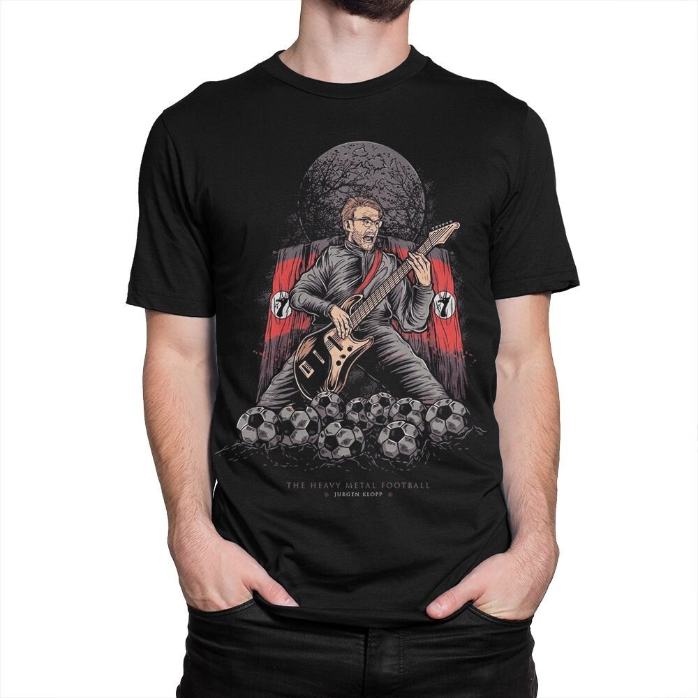 Jurgen Klopp Heavy Metal Football T-Shirt/100% Baumwolle Herren Damen Alle Größen | Yw-372 von YouthWindsInc